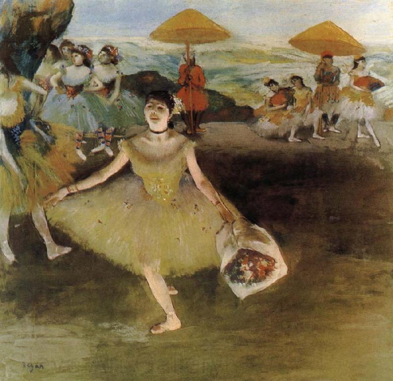 Edgar Degas Curtain call Spain oil painting art